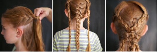 Как заплести ребенку красивую косу на средние волосы?