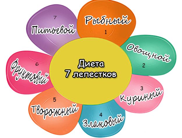 6 лепестков диета меню на каждый день вредными, так как могут спровоцировать