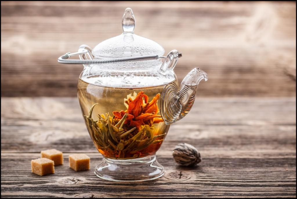 Связанный цветочный чай