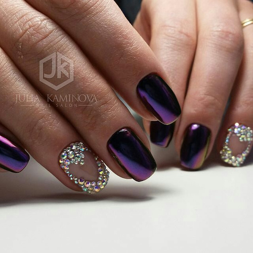 purple-chrome-nails-with-gem-hearts