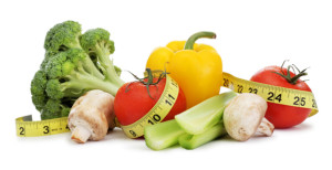 на фото фрукты и овощи для правильного питания при занятиях фитнесом