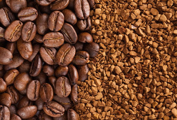 Кофейные зерна и растворимые гранулы 
