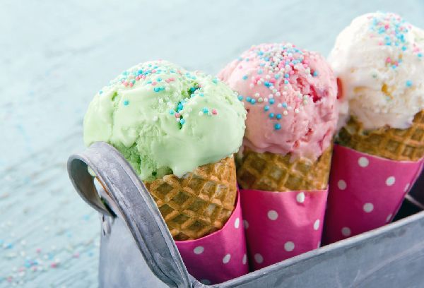 цветное мороженое