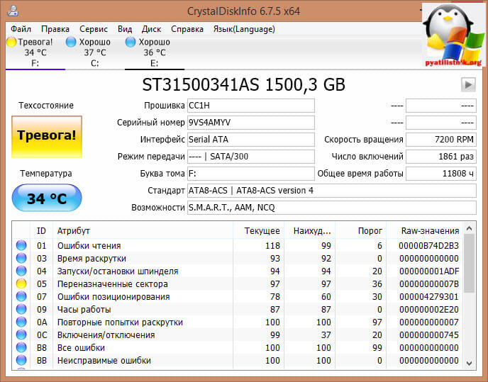 здоровье hdd