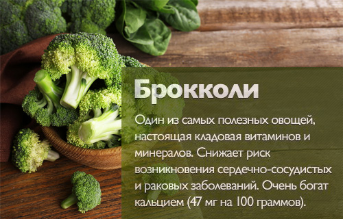 Состав и полезные свойства капусты брокколи