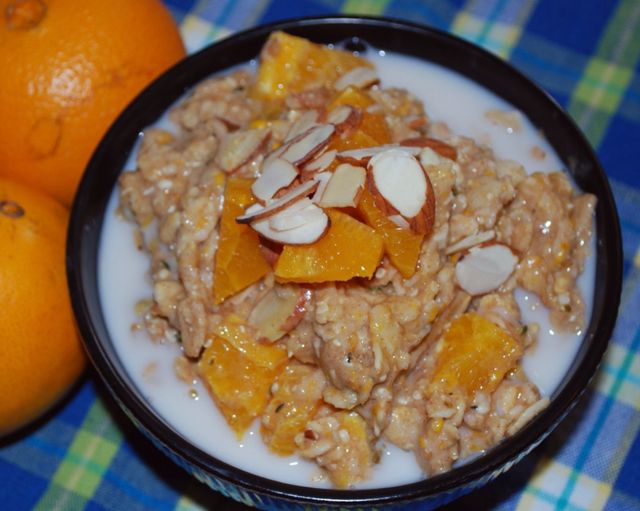 Овсянка с апельсинами