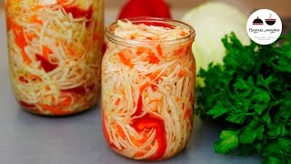 Маринованная капуста БЫСТРАЯ Вкусный салат на каждый день! Pickled Cabbage Fast