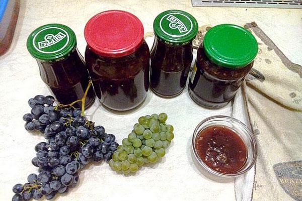 варенье с разных сортов винограда 