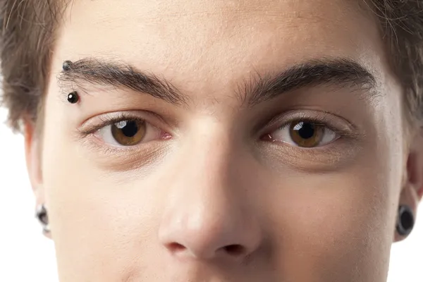 Красивые глаза и нос человека — стоковое фото