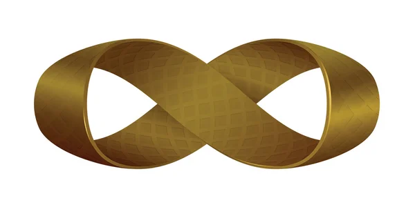Мобиуса band с 360 градусов вращение — стоковый вектор