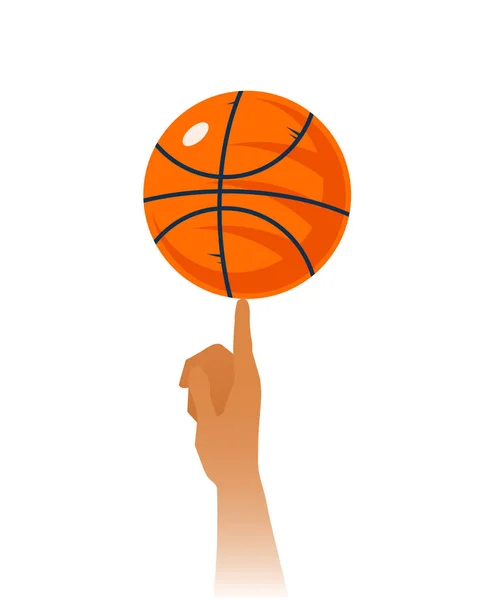 Баскетбол навыки крупным планом Иллюстрация — стоковый вектор