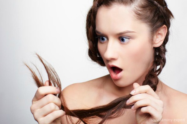 Плохие волосы - один из признаков нехватки витамина Е